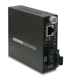 PLANET FST-802S35 convertisseur de support réseau 100 Mbit/s 1310 nm Monomode Noir