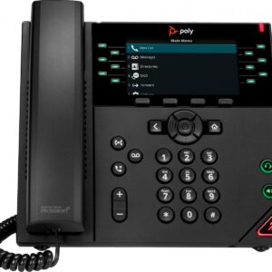 HP Poly VVX 450 12-Line IP Phone and PoE-enabled téléphone fixe Noir LCD