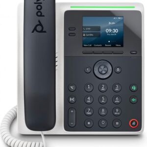 HP Poly Edge E100 IP Phone and PoE-enabled téléphone fixe Noir IPS