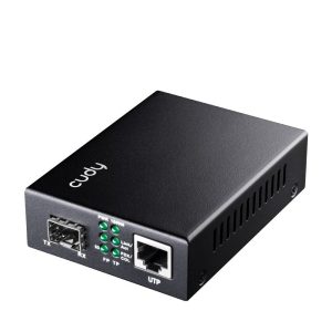 Cudy MC220 convertisseur de support réseau 1000 Mbit/s 1310 nm Monomode Noir