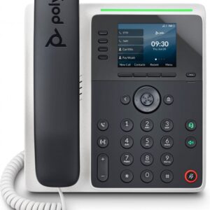 HP Poly Edge E220 IP Phone and PoE-enabled téléphone fixe Noir 4 lignes IPS