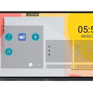 Sharp PN-L862B tableau blanc interactif et accessoire 2,18 m (86") 3840 x 2160 pixels Écran tactile Noir