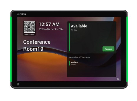Yealink RoomPanel Plus E2 25,6 cm (10.1") 1280 x 800 pixels LCD 802.11a, 802.11b, 802.11g, Wi-Fi 4 (802.11n), Wi-Fi 5 (802.11ac) Gris Bluetooth