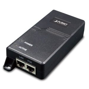 PLANET POE-163 commutateur réseau Gigabit Ethernet (10/100/1000) Connexion Ethernet, supportant l'alimentation via ce port (PoE) Noir