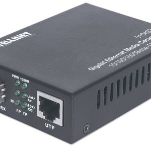 Intellinet 510493 convertisseur de support réseau 1000 Mbit/s Noir