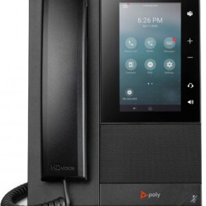 HP Poly CCX 500 Business Media Phone with Open SIP and PoE-enabled GSA/TAA téléphone fixe Noir 24 lignes LCD