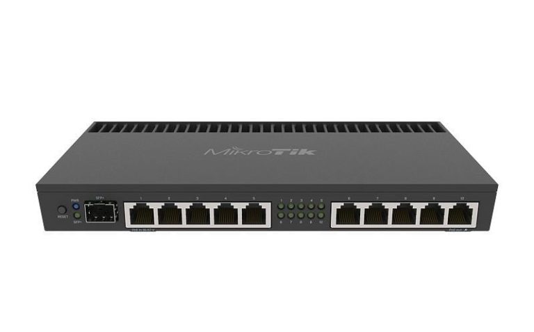 Mikrotik RB4011IGS+RM Routeur connecté Gigabit Ethernet Noir