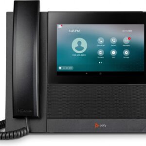 HP Poly CCX 600 Business Media Phone with Open SIP and PoE-enabled GSA/TAA téléphone fixe Noir LCD Wifi