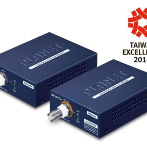 PLANET LRP-101C-KIT prolongateur réseau Émetteur et récepteur réseau Bleu 10, 100 Mbit/s