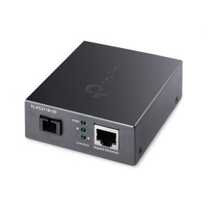 TP-Link FC311B-20 (TL-FC311B-20) 10/100/1000 Mbps RJ45 to 1000 Mbps Single-mode SC WDM Bi-Directional Fiber Converter