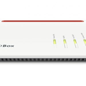 FRITZ!Box 7590 routeur sans fil Gigabit Ethernet Bi-bande (2,4 GHz / 5 GHz) 4G Gris, Rouge, Blanc