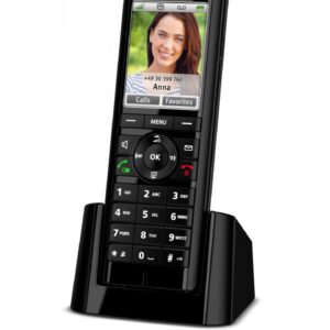 FRITZ!Fon C5 International Téléphone DECT Identification de l'appelant Noir