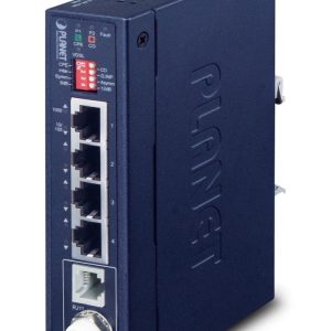 IP30 Industrial Gigabit Ethern - Émetteur et récepteur réseau - 1200 m - IEEE 802.3 - IEEE 802.3ab - IEEE 802.3u - Bleu - Métal - 0.4 A