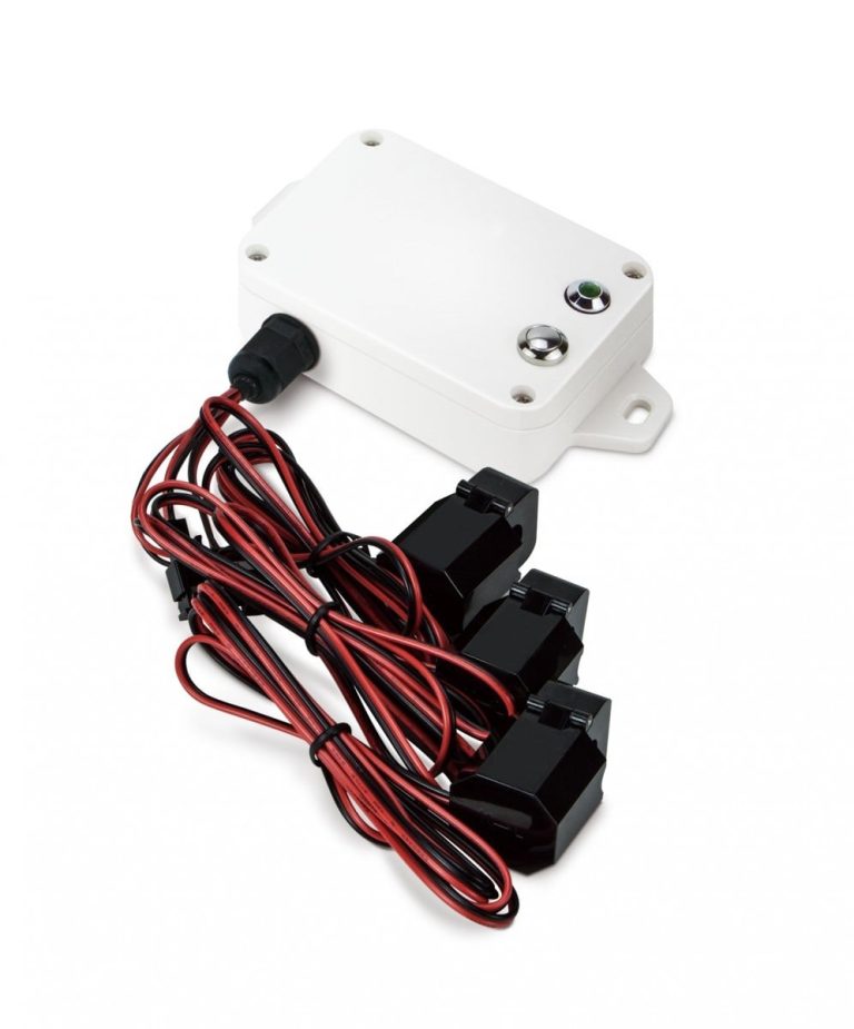 PLANET IP53 LoRaWAN 3-Phase Current Meter 3 x 75A Clamp-On CT Blanc