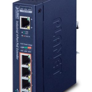 PLANET IPOE-E174 prolongateur réseau Émetteur réseau Bleu 10, 1000, 100 Mbit/s