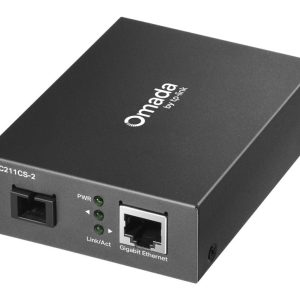 TP-Link MC211CS-2 RJ45 GbE jusqu'à 1000 Mbps SM SC WDM Bi-Di Convertisseur fibre 1550/1310 2 km