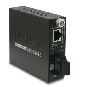 PLANET FST-802 convertisseur de support réseau 100 Mbit/s 1310 nm Multimode Noir