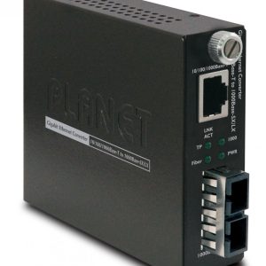 PLANET GST-802S convertisseur de support réseau 2000 Mbit/s 1310 nm Monomode Noir