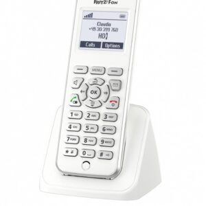 FRITZ!Fon M2 International Téléphone DECT Identification de l'appelant Blanc