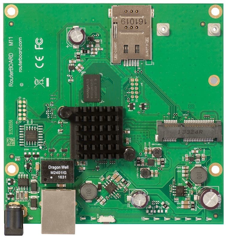 Mikrotik RBM11G Routeur connecté Noir, Vert, Gris